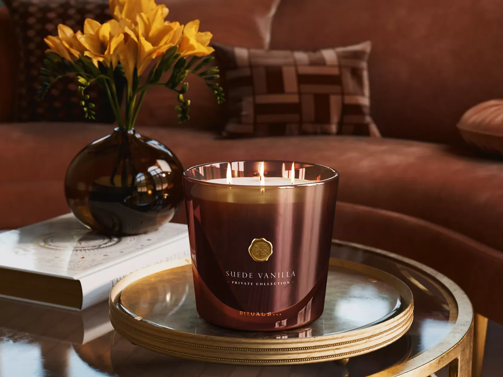 Large Suede Vanilla Scented Candle>Rituals Best